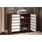 Baxton Studio Gisela Oak and White 2-tone Shoe Cabinet With 2 Doors 118-6518 - alternate 6
